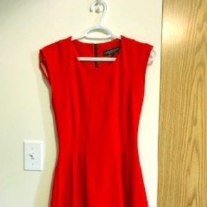 Topshop red tea dress